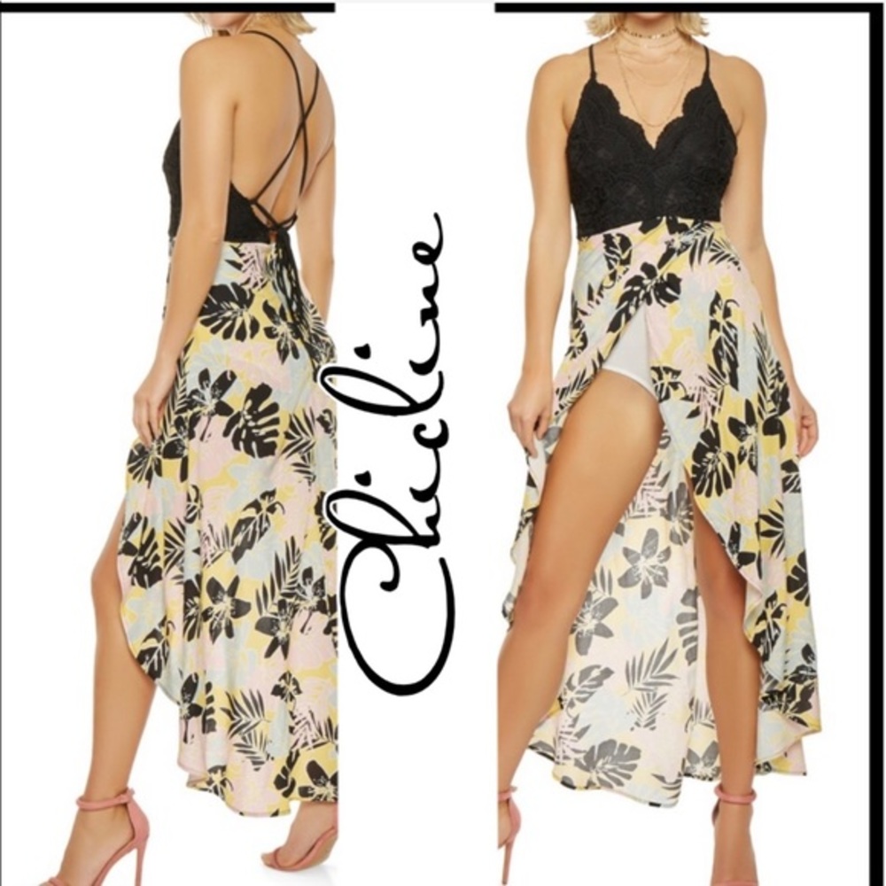 Crochet detail leaf design maxi romper